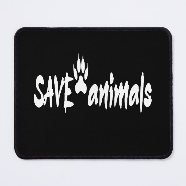 Item preview, Save animals - white foot print designed and sold by Kinkalow.