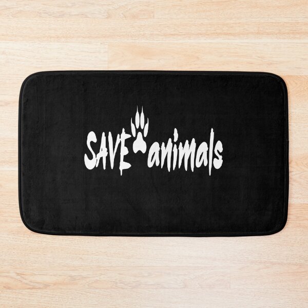 Item preview, Save animals - white foot print designed and sold by Kinkalow.