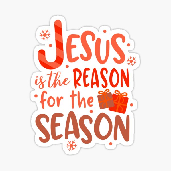 48 Pcs 1.2 Inch Jesus is The Reason for The Season Stickers - Jesus is The  Reason Stickers - Jesus Stickers Envelope Seals Labels - D #AA61RK