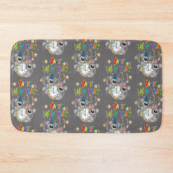 Item preview, Happy New Year Clock and Mice, Howdy New Year,New Years Celebration, New Years Eve Countdown designed and sold by Adri Barnard.