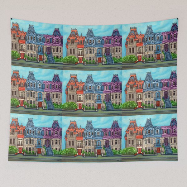 Item preview, Colours of Plateau-Mont-Royal designed and sold by Lisa Lorenz Paintings.