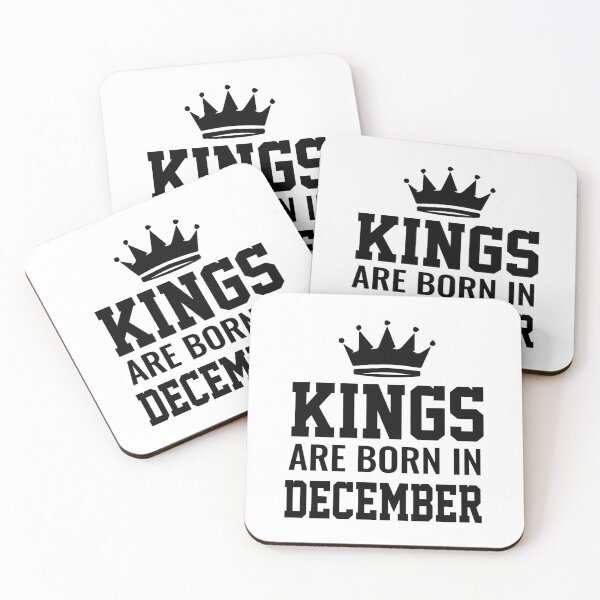 Item preview, "KINGS ARE BORN IN DECEMBER "-T-shirts ,Hoodie ,posters ,stickers,phone cases ,caps ,coffee mugs ,masks etc. designed and sold by Designerstown.