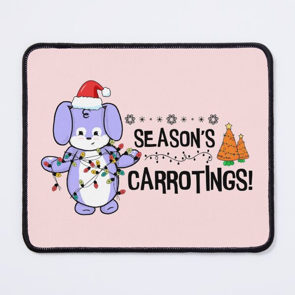 Item preview, Season's Carrotings | Punny Bunny | Christmas (Blue x White) designed and sold by the-krisney-way.