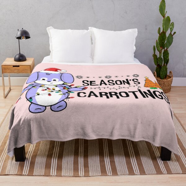 Item preview, Season's Carrotings | Punny Bunny | Christmas (Blue x White) designed and sold by the-krisney-way.
