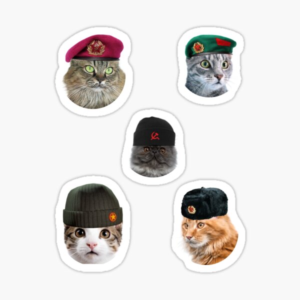 Comrades cats pack - My Cat Is A Communist Sticker