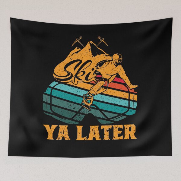 Item preview, Ski Ya Later Everybody | Funny Winter Extreme Sports Skiing Quote designed and sold by thecooltable.