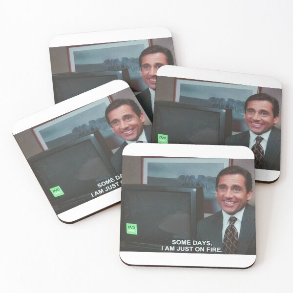 Item preview, "Some days, I am just on fire." - Michael Scott, The Office designed and sold by Zwart De Bever.