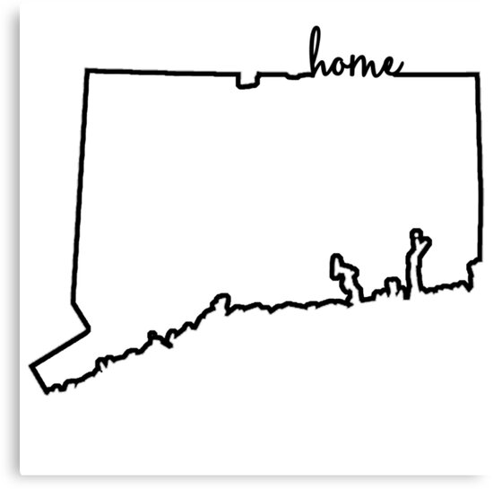 connecticut home outline canvas prints by ohioinspired  redbubble connecticut home outline canvas prints by ohioinspired  redbubble
