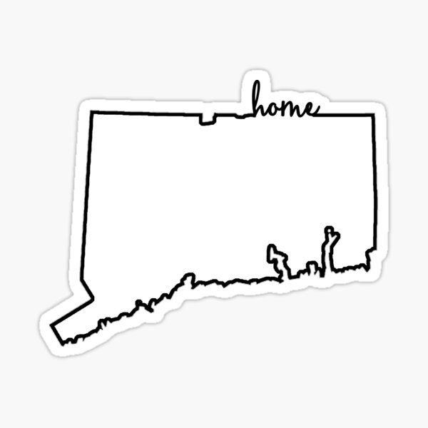 Connecticut Home Outline Sticker