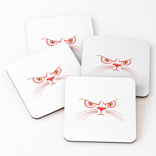 Item preview, An Angry Cat Without a Face in Red Color designed and sold by Dewlangrial.