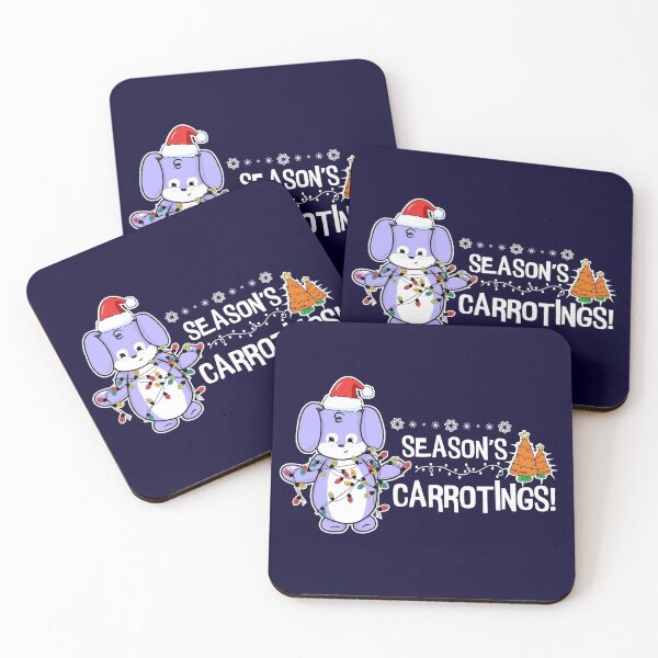 Item preview, Season's Carrotings | Punny Bunny | Christmas (Blue x Black) designed and sold by the-krisney-way.