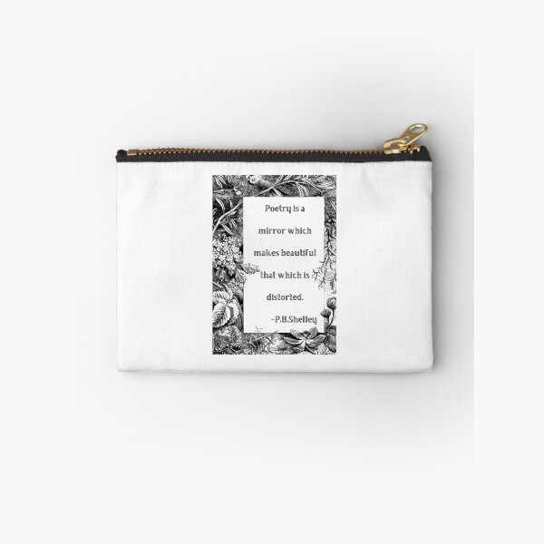Item preview, Poetry is a Mirror Which Makes Beautiful That Which is Distorted - Percy Bysshe Shelley - Poetry Quote - Literature Lovers - Artwork designed and sold by PoesyInPrint.