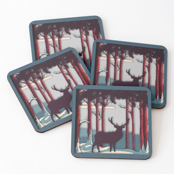Item preview, Reindeer in the forest designed and sold by KatiaE.