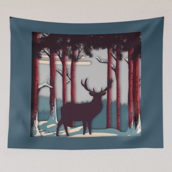 Item preview, Reindeer in the forest designed and sold by KatiaE.