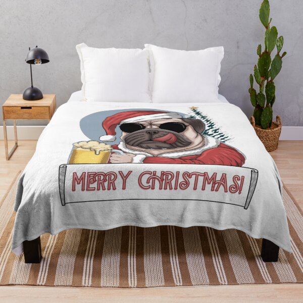 Item preview, Christmas Pug designed and sold by Beeroclock.