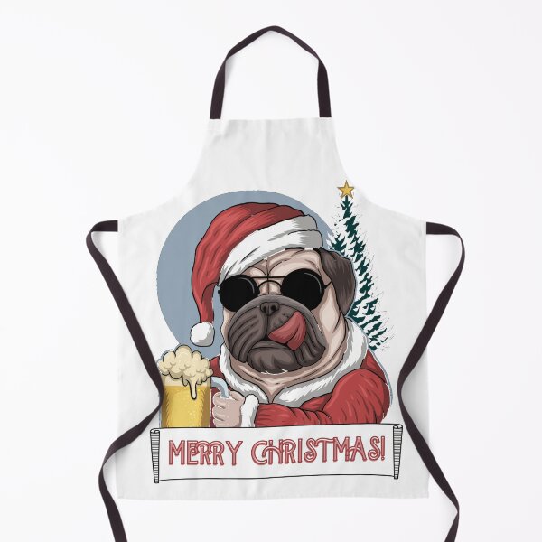 Item preview, Christmas Pug designed and sold by Beeroclock.