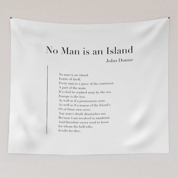 Item preview, No Man is an Island by John Donne designed and sold by wisemagpie.