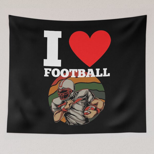 Item preview, I Love American Football Heart Design For Football Fans designed and sold by RGRamsey.