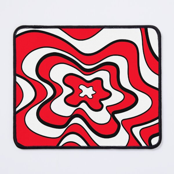 Item preview, Abstract pattern - red and white. designed and sold by K.S ART.