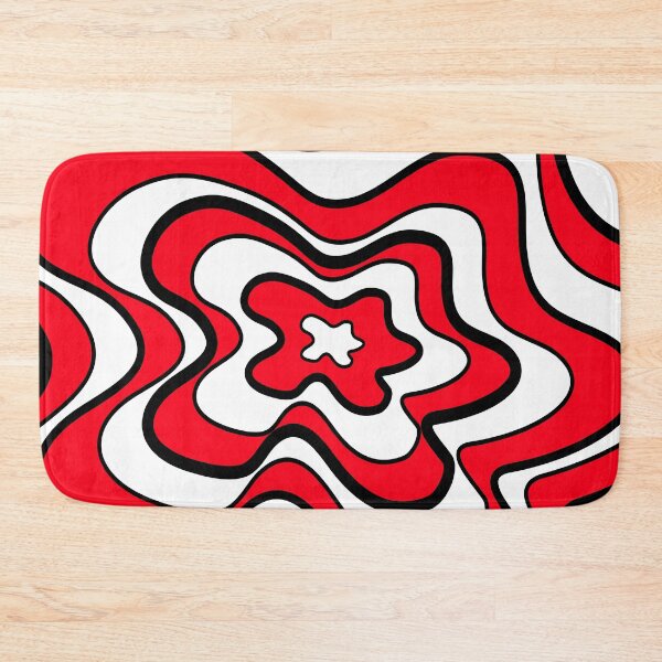 Item preview, Abstract pattern - red and white. designed and sold by K.S ART.
