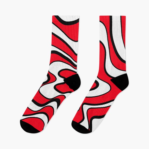 Item preview, Abstract pattern - red and white. designed and sold by K.S ART.