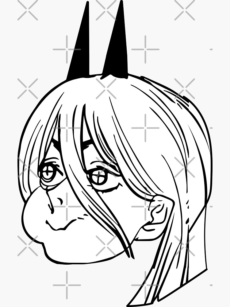 "Chainsaw Man Power " Sticker for Sale by THEMADBRUSH Redbubble