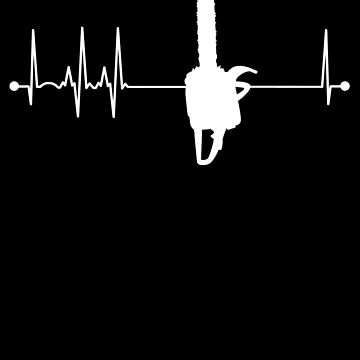 Imagen de la obra Chainsaw Heartbeat Woodworking Pulse EKG Logger Lumberjack Gear de DynamicDesign