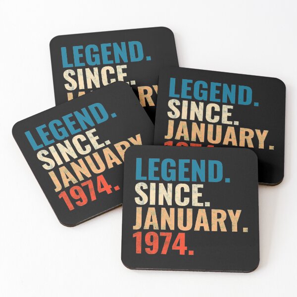 Item preview, Legend Since January 1974 Retro Vintage designed and sold by Teelogic.