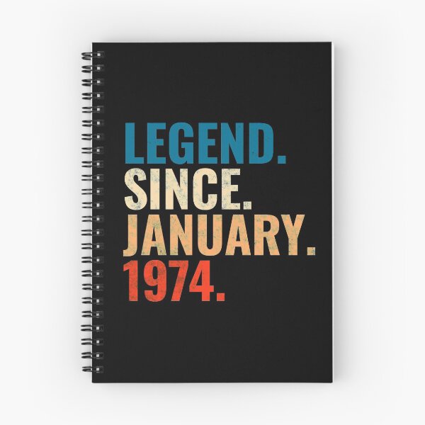 Item preview, Legend Since January 1974 Retro Vintage designed and sold by Teelogic.