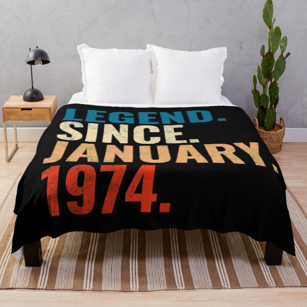 Item preview, Legend Since January 1974 Retro Vintage designed and sold by Teelogic.