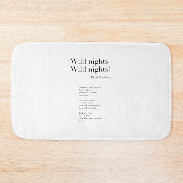 Item preview, Wild nights - Wild nights! by Emily Dickinson designed and sold by wisemagpie.