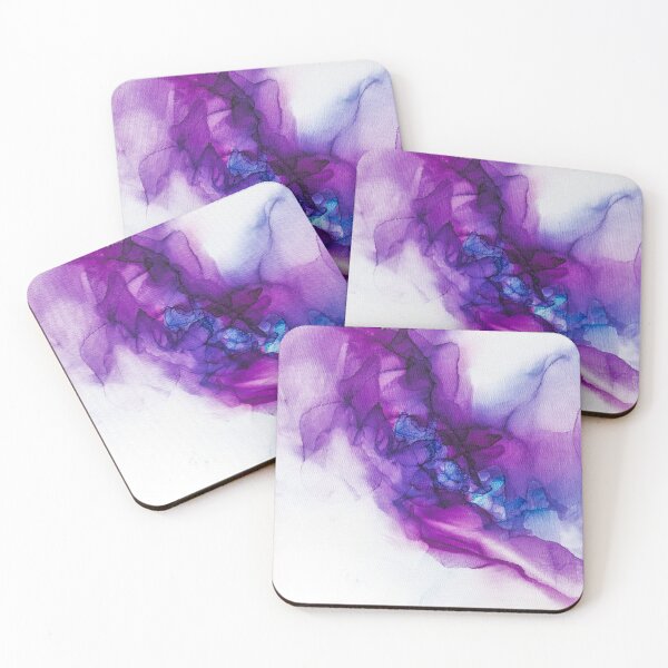 Item preview, Smokey Violet Caressing Aqua designed and sold by Catherine Halliday Art.