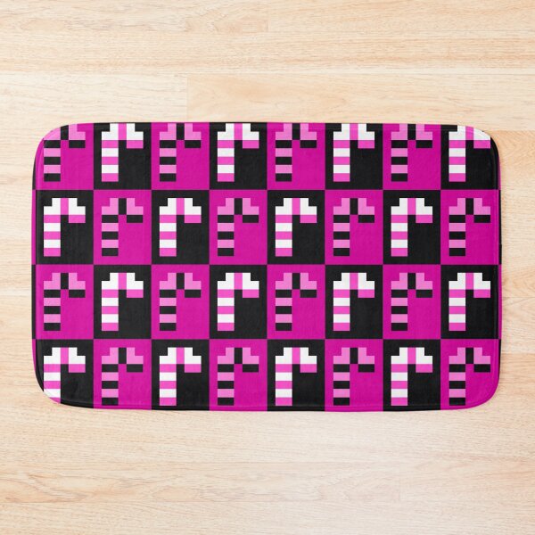 Item preview, Cute Little Pixel Candy Canes, Pink and Black designed and sold by rin3d .