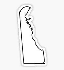 Delaware Home Outline Sticker