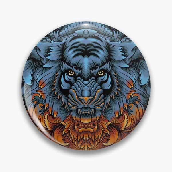 Item preview, Tiger art with ornament designed and sold by Marciano Graphic.