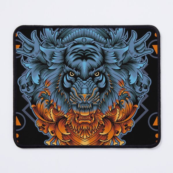 Item preview, Tiger art with ornament designed and sold by Marciano Graphic.