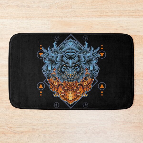 Item preview, Tiger art with ornament designed and sold by Marciano Graphic.