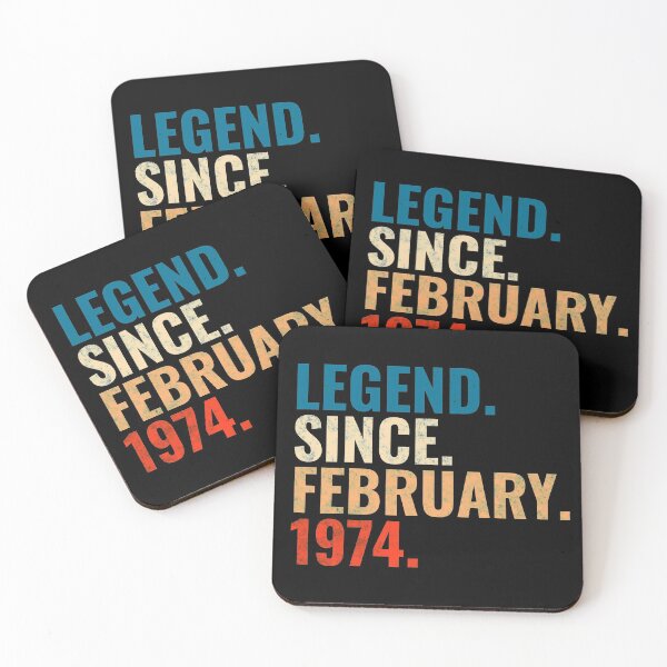 Item preview, Legend Since February 1974 Retro Vintage designed and sold by Teelogic.