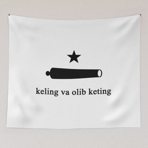 Item preview, "Keling va oling" bayrog'i (Uzbek Come and Take It Flag) designed and sold by JonathanR1994.