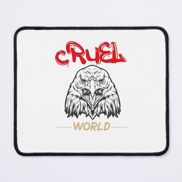 Item preview, cruel world and eagle cool and simple arwork designed and sold by Bilel ★★★★★.