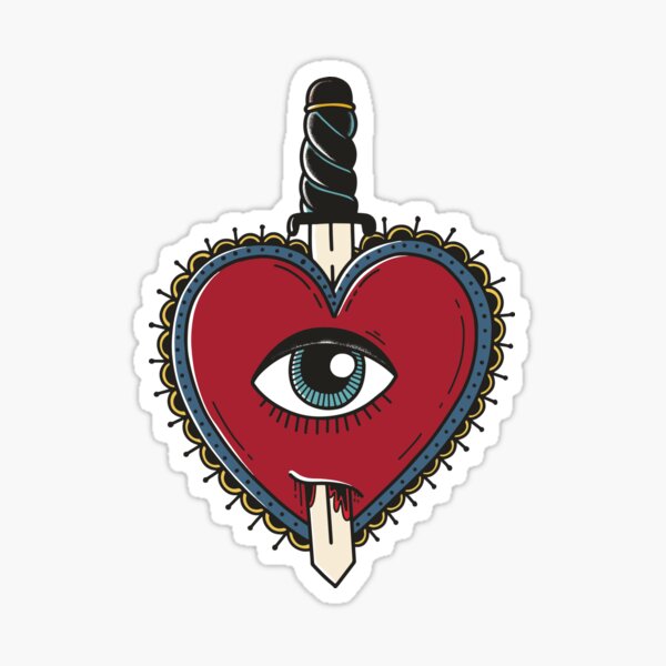 Heart Talking Sticker Eyes Stock Illustration 2345520781