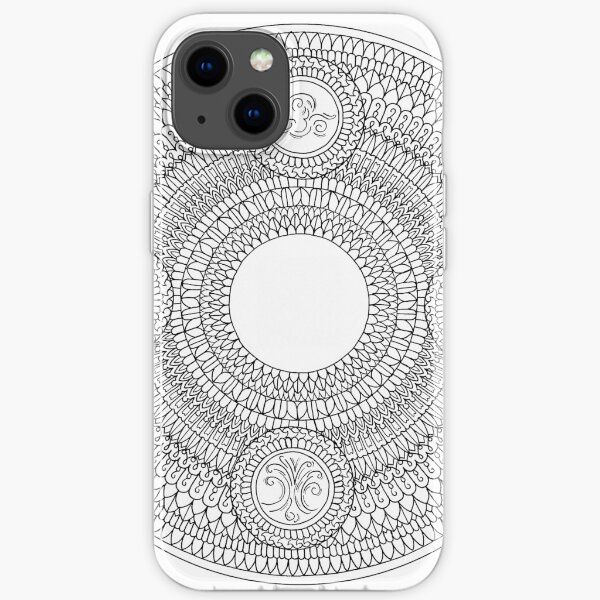ENIGMA Mandala | Black - SimmyGhatt iPhone Soft Case