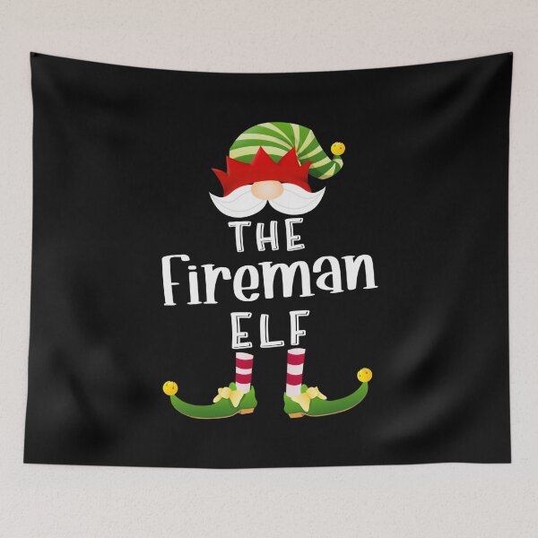 Item preview, Pride Work Fireman Elf Group Christmas Funny Pajama Party designed and sold by LKTankdesign.