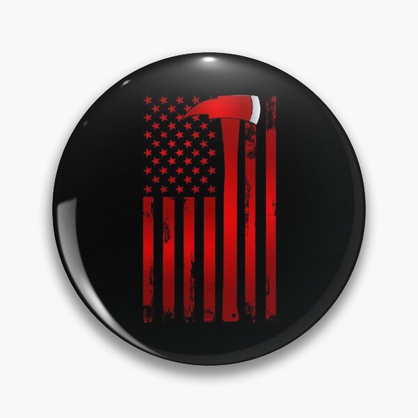 Item preview, Pride Work Fireman Thin Red Line American Flag Axe gift Firefighter Dad designed and sold by LKTankdesign.