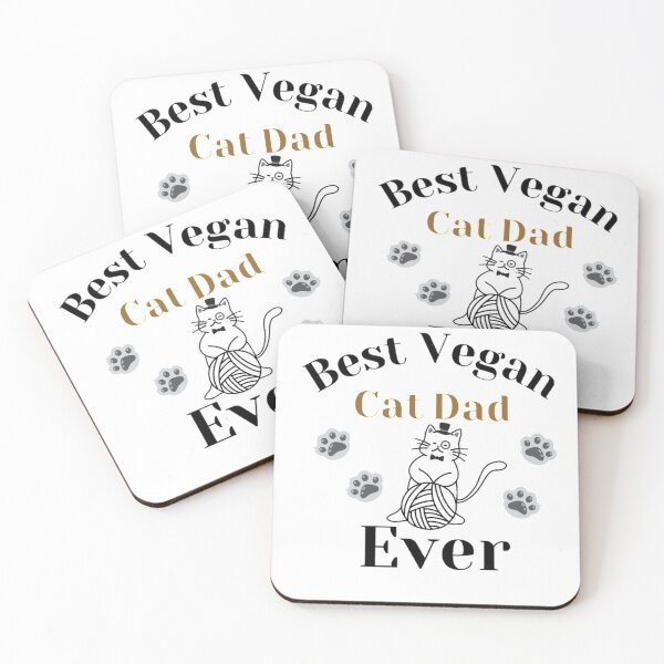 Item preview, Best Vegan Cat Dad Ever , cat lovers, funny cat designed and sold by Special-Art1.