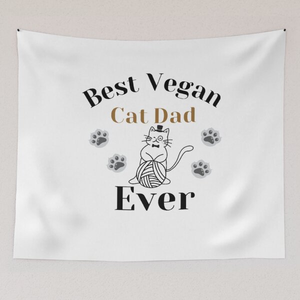 Item preview, Best Vegan Cat Dad Ever , cat lovers, funny cat designed and sold by Special-Art1.