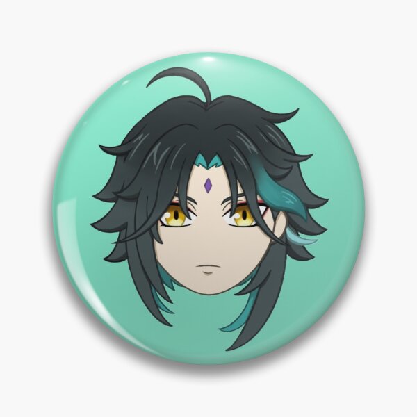 Item preview, Genshin Impact Xiao Chibi face designed and sold by jannahjailani.