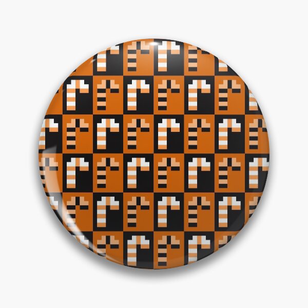 Item preview, Cute Little Pixel Candy Canes, Orange and Black designed and sold by rin3d .