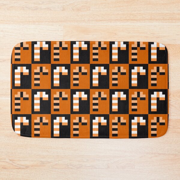 Item preview, Cute Little Pixel Candy Canes, Orange and Black designed and sold by rin3d .