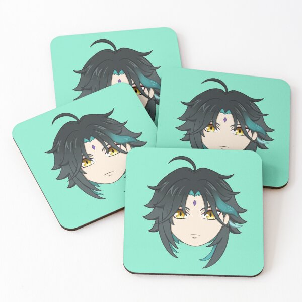 Item preview, Genshin Impact Xiao Chibi face designed and sold by jannahjailani.